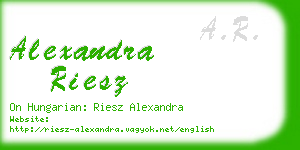 alexandra riesz business card